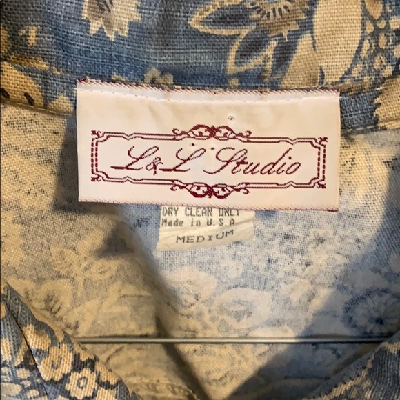 Floral denim jacket size M - Picture 2 of 4